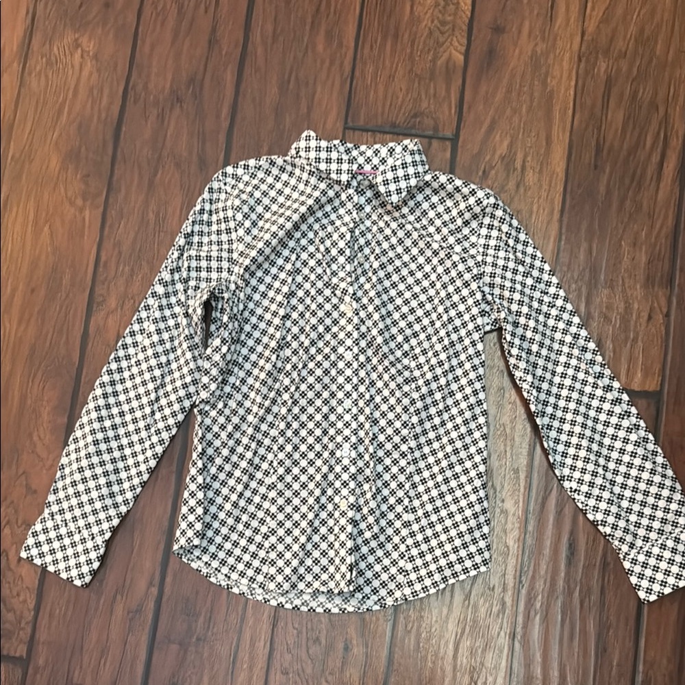 Talbots Black and White Shirt